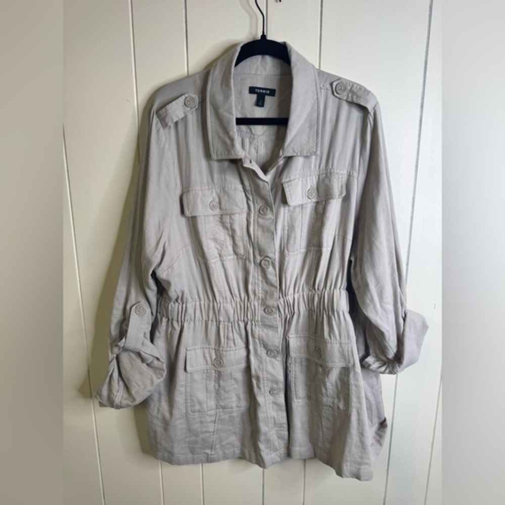 Torrid Double Gauze Utility Anorak Jacket 2X - Picture 1 of 6